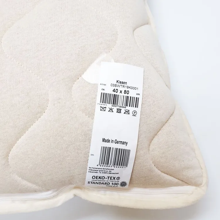 Naturhaarkissen^f.a.n. Frankenstolz Schafwolle LAMMFLOR KOPFKISSEN oder Nackenrolle von natur-f.a.n. creme / natur