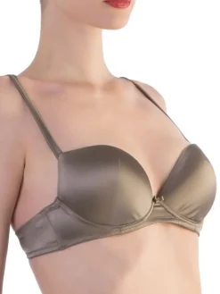 Alle Bhs|Mit Seidensatin^Cotton Club Schalen-BH mit Seide PREGIATO glatt von Seta Superior