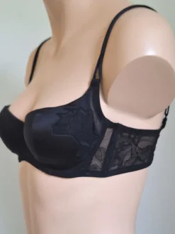 Alle Bhs|Mit Seidensatin^Argentovivo Schalen-BH PERU von mit Seide alt-rosé oder schwarz