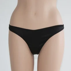 Alle Strings|Alle Unterteile^Exilia Schleifen-String NIKOLE mit Seide von schwarz oder rot