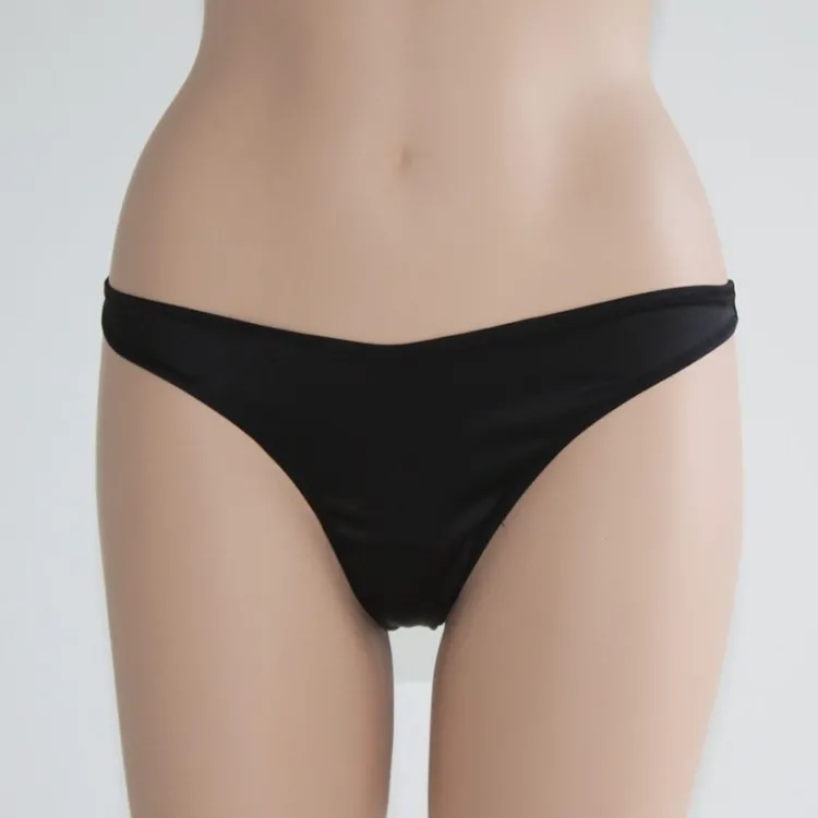 Alle Strings|Alle Unterteile^Exilia Schleifen-String NIKOLE mit Seide von schwarz oder rot