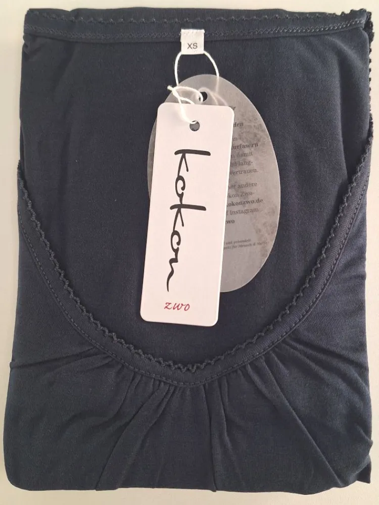Seiden Basics|Seide Sleepshirt^Kokon Zwo Seide & Bio-Baumwolle LANGARM NACHTHEMD von