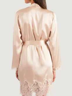 Morgenmantel Mit Seide^Aubade Seide Kimono SOIE D´AMOUR Luxus