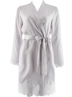 Morgenmantel Mit Seide^Aubade Seide Kimono SOIE D´AMOUR Luxus