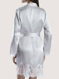 Morgenmantel Mit Seide^Aubade Seide Kimono SOIE D´AMOUR Luxus