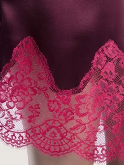 Morgenmantel Mit Seide^Aubade Seide Kimono SOIE D´AMOUR mit Spitze