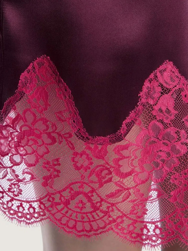 Morgenmantel Mit Seide^Aubade Seide Kimono SOIE D´AMOUR exquisit