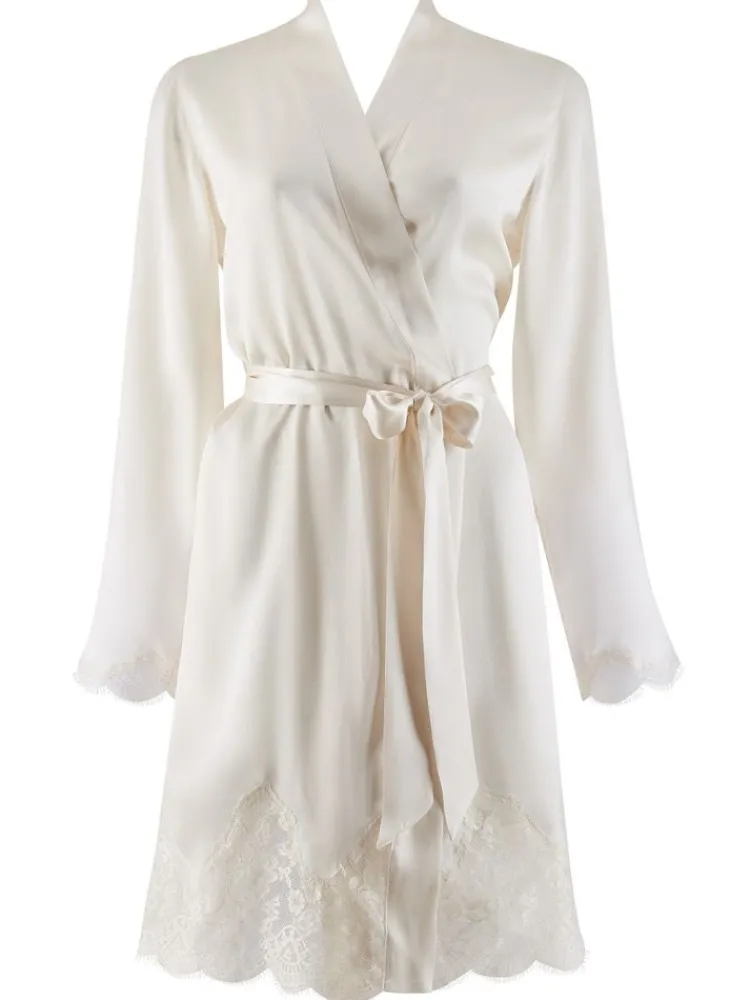 Morgenmantel Kurz|Morgenmantel Aus Satin^Aubade Seide Kimono TOI MON AMOUR von