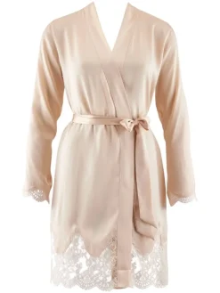 Morgenmantel Kurz|Morgenmantel Aus Satin^Aubade Seide Kimono TOI MON AMOUR Uni Farben von