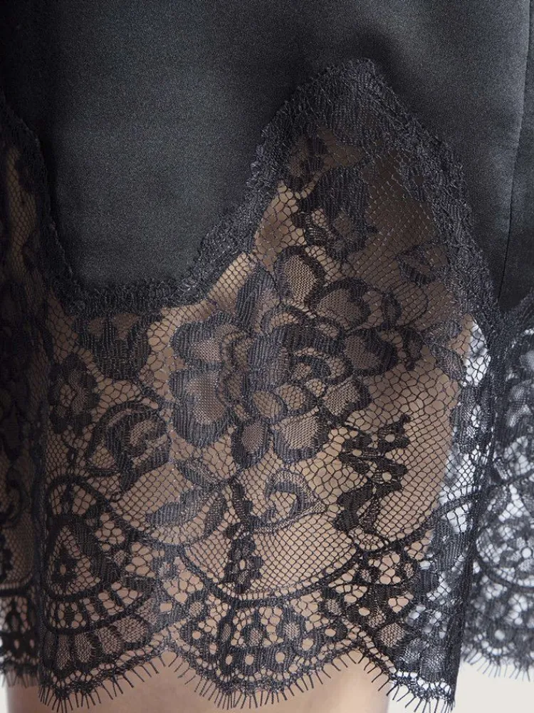 Morgenmantel Kurz|Morgenmantel Aus Satin^Aubade Seide Kimono TOI MON AMOUR viele Farben