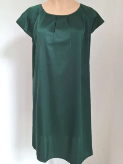 Seiden Basics|Seide Sleepshirt^Gattina Seide Kurzarm Nachtkleid SEDUZIONE DI SETA uni von grün