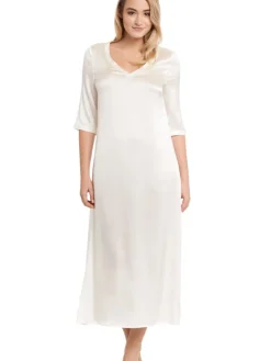 Seiden Basics|Seide Sleepshirt^Gattina Seide Langarm Nachtkleid SEDUZIONE DI SETA von