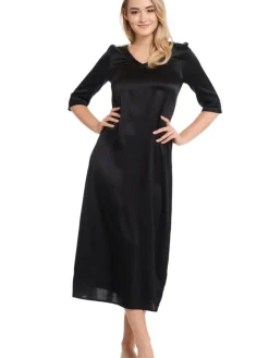 Seiden Basics|Seide Sleepshirt^Gattina Seide Langarm Nachtkleid SEDUZIONE DI SETA von