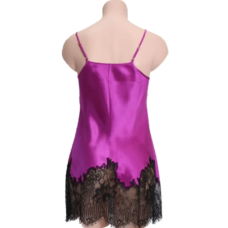 Mit Seidensatin|Tops Mit Seide^Marjolaine Seide Mini Combinette CHANTAGE edle Spitze von