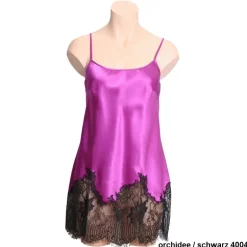 Mit Seidensatin|Tops Mit Seide^Marjolaine Seide Mini Combinette CHANTAGE edle Spitze von