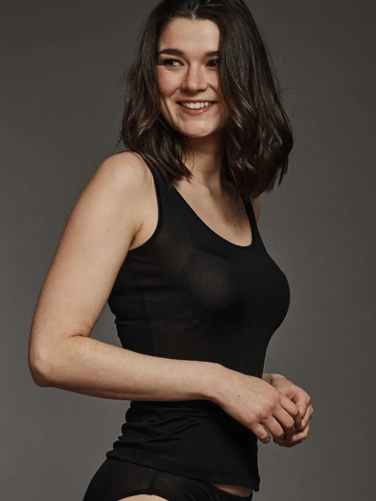 Camisole (Breite Träger)|Mit Jersey & Wirkseide^Kokon Zwo Seide mit Bio-Baumwolle kbA TRÄGERTOP Basic von