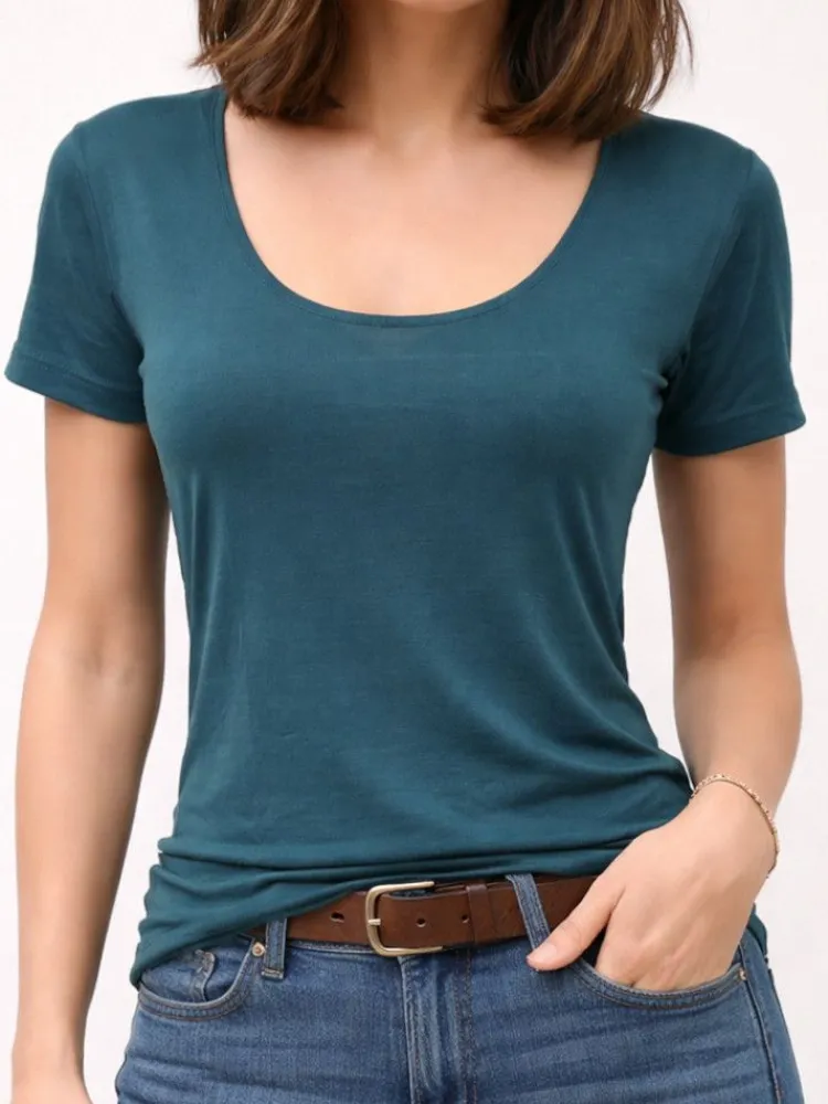 T-Shirt|Shirts Mit Seide^Kokon Zwo Seide mit Bio-Baumwolle kbA T-Shirt viele Farben von