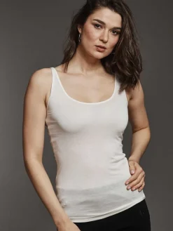 Camisole (Breite Träger)|Mit Jersey & Wirkseide^Kokon Zwo Seide mit Bio-Baumwolle kbA TRÄGERTOP Basic