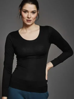 Shirts Mit Seide|Langarm^Kokon Zwo Seide mit Bio-Baumwolle kbA LANGARM SHIRT Basic