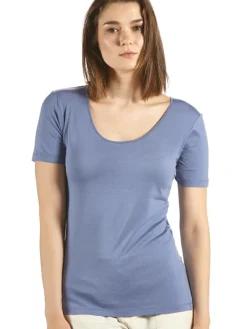 T-Shirt|Shirts Mit Seide^Kokon Zwo Seide mit Bio-Baumwolle kbA T-Shirt viele Farben