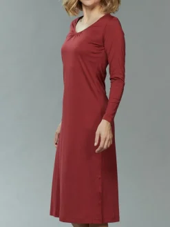 Seiden Basics|Seide Sleepshirt^Kokon Zwo Seide mit Bio-Baumwolle LANGARM NACHTHEMD von