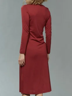 Seiden Basics|Seide Sleepshirt^Kokon Zwo Seide mit Bio-Baumwolle LANGARM NACHTHEMD von