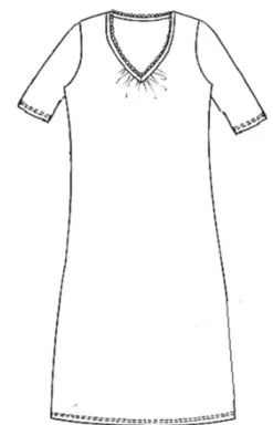 Seiden Basics|Seide Sleepshirt^Kokon Zwo Seide mit Bio-Baumwolle NACHTHEMD von