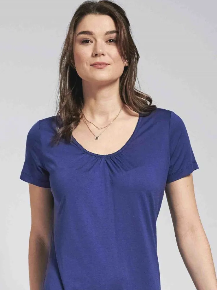 Seiden Basics|Seide Sleepshirt^Kokon Zwo Seide mit Bio-Baumwolle NACHTHEMD feminin von