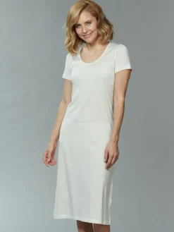 Seiden Basics|Seide Sleepshirt^Kokon Zwo Seide mit Bio-Baumwolle NACHTHEMD uni von