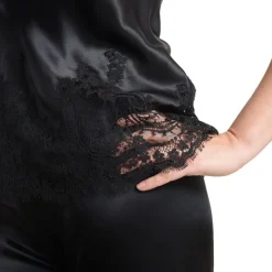 Tops Mit Spitze|Spaghettiträger Tops^Marjolaine Seide mit Spitze Longtop JARDIN von