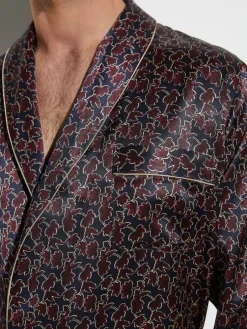 Seide Morgenmäntel^Zimmerli Seide Morgenmantel Herren SILK NIGHTWEAR 6000 von