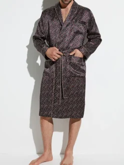 Seide Morgenmäntel^Zimmerli Seide Morgenmantel Herren SILK NIGHTWEAR 6000 von
