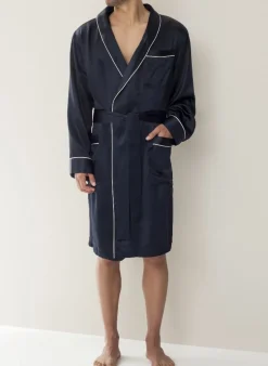 Seide Morgenmäntel^Zimmerli Seide Morgenmantel Herren SILK NIGHTWEAR 6000 von