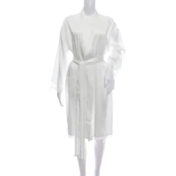 Morgenmantel Kurz|Morgenmantel Aus Satin^Gattina Seide Morgenmantel MAGIC MOMENTS weiß oder navy von dunkelblau oder weiß mit Spitze