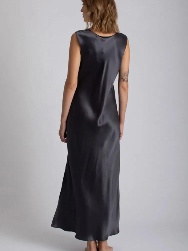 Kleider|Seidenneglige^Vivis Seide Nachtkleid LEONA mit Spitze von