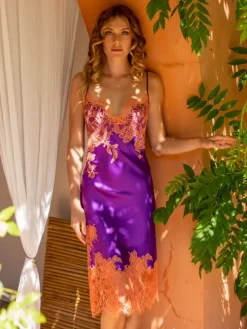 Alle Negligés|Seidenneglige^Marjolaine Seide Nachtkleid NYMPHE No. 5 halblang