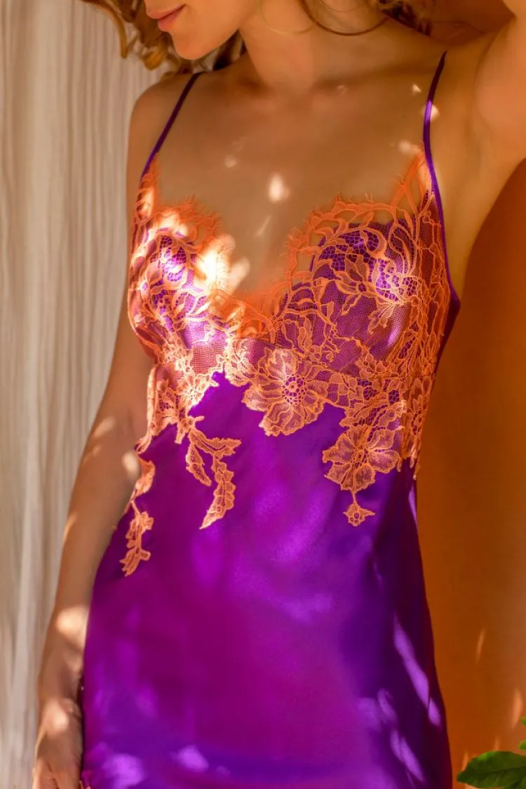 Alle Negligés|Seidenneglige^Marjolaine Seide Nachtkleid NYMPHE No. 5 von