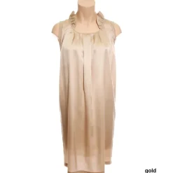 Seidennachthemd|Seiden Basics^Gattina Seide Nachtkleid SEDUZIONE DI SETA marine oder gold von