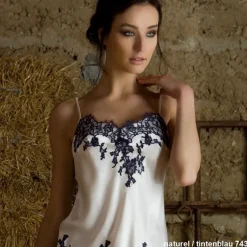 Alle Negligés|Seidenneglige^Marjolaine Seide Negligé CAPRICE mittellang von