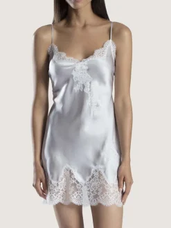 Alle Negligés^Aubade Seide Negligé SOIE D´AMOUR mit Spitze von