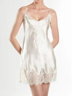 Alle Negligés^Aubade Seide Negligé SOIE D´AMOUR mit Spitze von