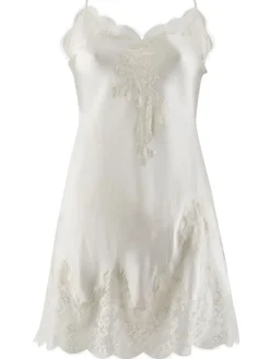 Alle Negligés^Aubade Seide Negligé SOIE D´AMOUR mit Spitze von