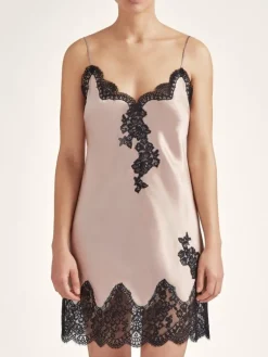 Alle Negligés|Seidenneglige^Aubade Seide Negligé TOI MON AMOUR klassische Farben von