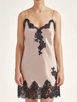 Alle Negligés|Seidenneglige^Aubade Seide Negligé TOI MON AMOUR klassische Farben von