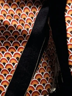 Alle Negligés|Seidenneglige^Chiara Fiorini Seide Neglige CHRISTMAS CAPSULE schwarz-gold von schwarz gold mit Spitze