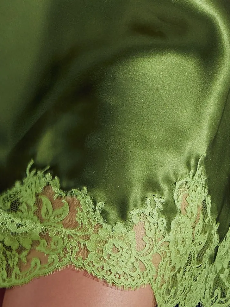 Alle Negligés|Seidennachthemd^Marjolaine Seide Neglige GEMMA No. 4 kurz