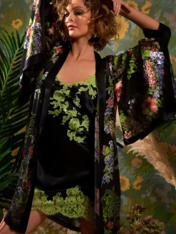 Alle Negligés|Seidennachthemd^Marjolaine Seide Neglige GEMMA No. 4 kurz