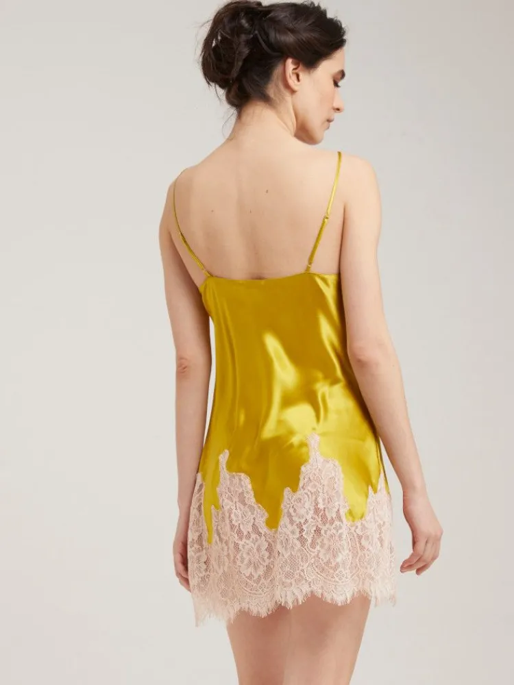 Seidennachthemd|Alle Negligés^Vivis Seide Neglige kurz LILLIAN von