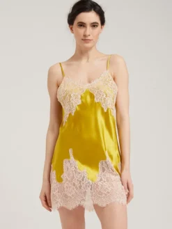 Alle Negligés|Seidenneglige^Vivis Seide Neglige kurz LILLIAN von