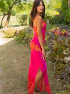 Alle Negligés|Seidenneglige^Marjolaine Seide Neglige lang MELINDA von